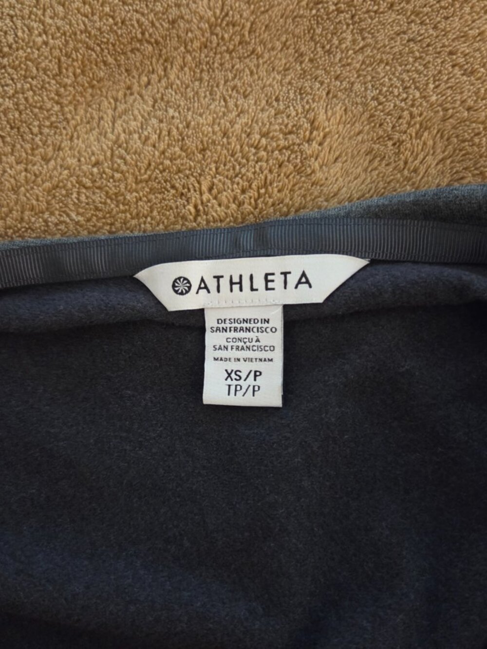 ATHLETA Purana Wrap Womens XS/S Charcoal Gray Oversized Sweatshirt Hoodie Flowy - Picture 5 of 12